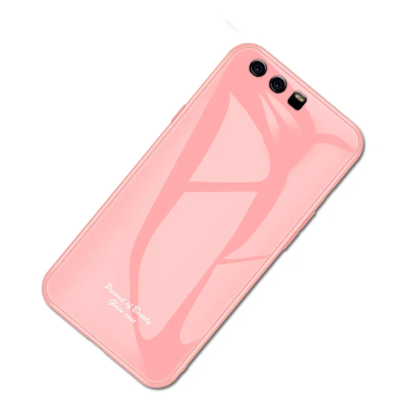 Pink NFH Macaron силиконовый бампер стеклянный чехол для huawei p10 p10 Plus P20 P20 Pro P30 P30 Lite чехол на huawei Nova 3 3I корпус - Цвет: Pink