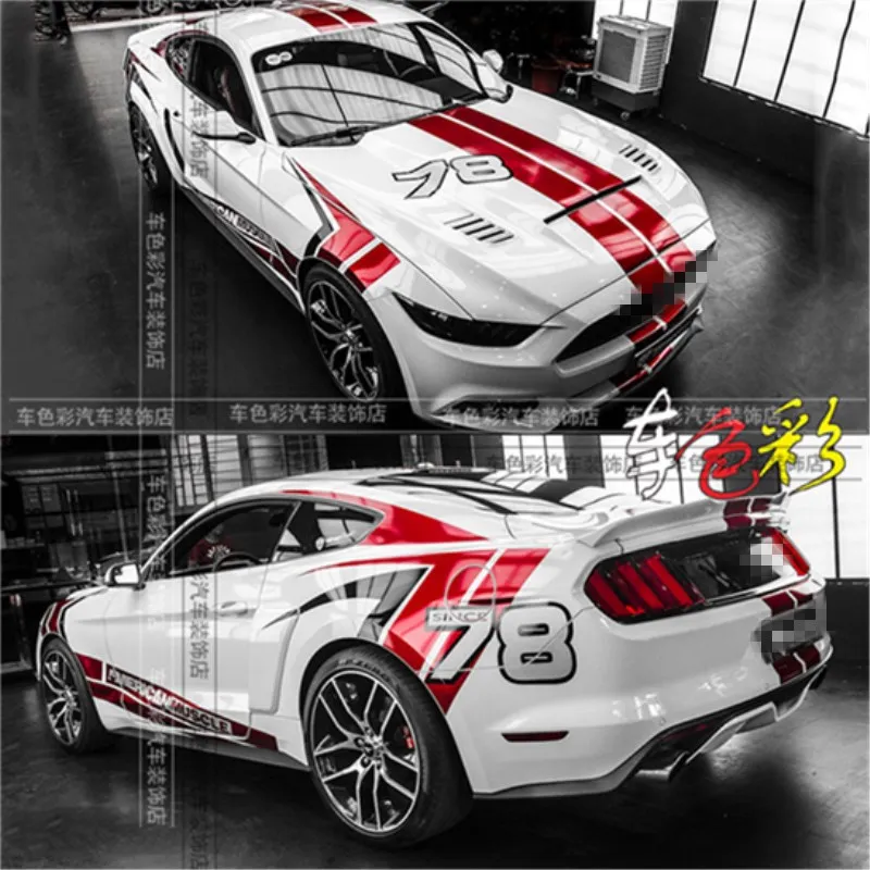 

Car stickers FOR Ford Mustang modified appearance personalized custom racing decals