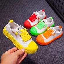 Детская обувь для девочек Детские кроссовки осень цветные, холщовые обувь для малышей-мальчиков, Детская Классическая для девочек детская обувь из тканого материала Спорт