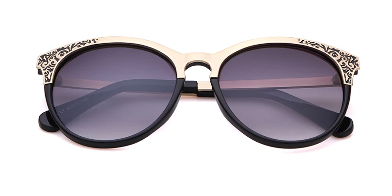 Новые Классические гравировальные Солнцезащитные очки женские брендовые дизайнерские зеркальные очки «кошачий глаз» Ретро винтажная защита от ультрафиолета, от солнца очки