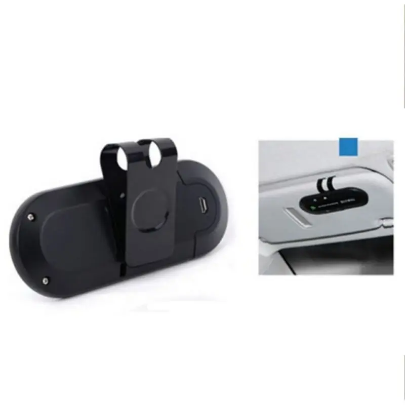 1 комплект беспроводной Bluetooth Hands Free автомобильный динамик телефон солнцезащитный козырек клип музыкальный плеер встроенный микрофон