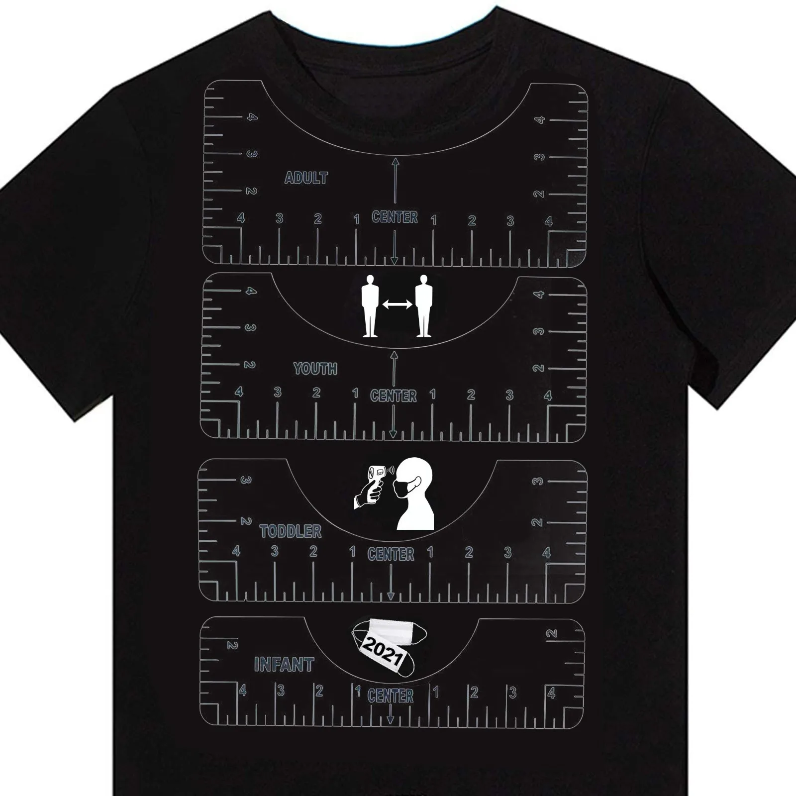 New 4 Uds camiseta alineación regla Regla de arte con herramienta de guía de moda para jóvenes adultos niño diseño 2021 herramientas de costura #4 xmQKM7dYGbj