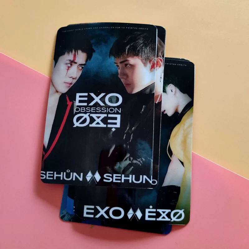 10 шт./компл. EXO подарок альбом Фотокарта фото карты из ПВХ с украшением в виде кристаллов наклейки карт для автобуса для студенческого билета