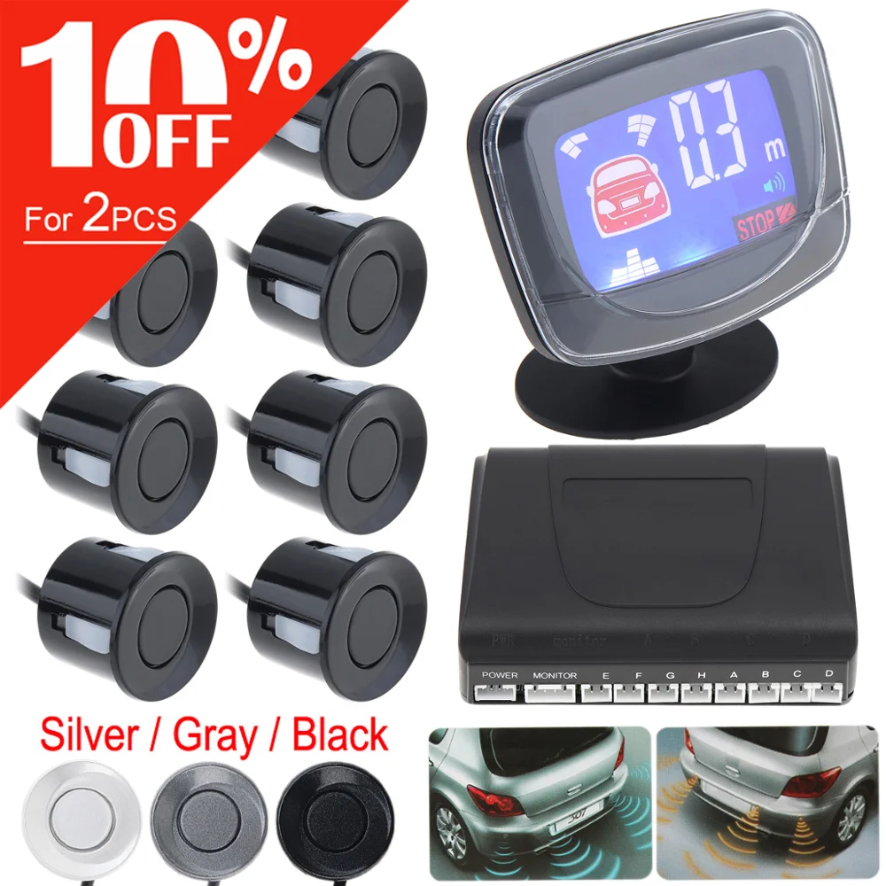 Автомобильный парктроник светодиодный датчик парковки с 4/6/8 датчиком заднего