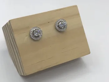 

2020 Hot Selling Stud Earrings Back Geometric Round Stars Sterling Silver Fashion Design Ear Studs For Women For Girls Gift