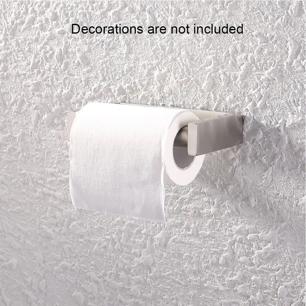 

Simple Bathroom Practical Roll Stainless Steel Rustproof Toilet Paper Holder Hardware Durable Home Wall Mount Accessories