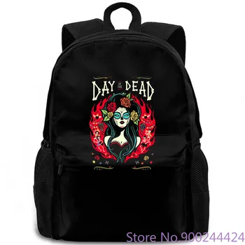 

Awesome Mexican Day of The Dead Vibrant Poster Womans Cut Top Funny Femme Tracksuit backpack