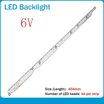 

406mm 6V*44LEDs New LED Strip 2012SVS32 7032NNB 44 2D REV1.0/1.1 32" TV V1GE-320SM0-R1 UA32ES5500 UE32ES6200 UE32ES5557K