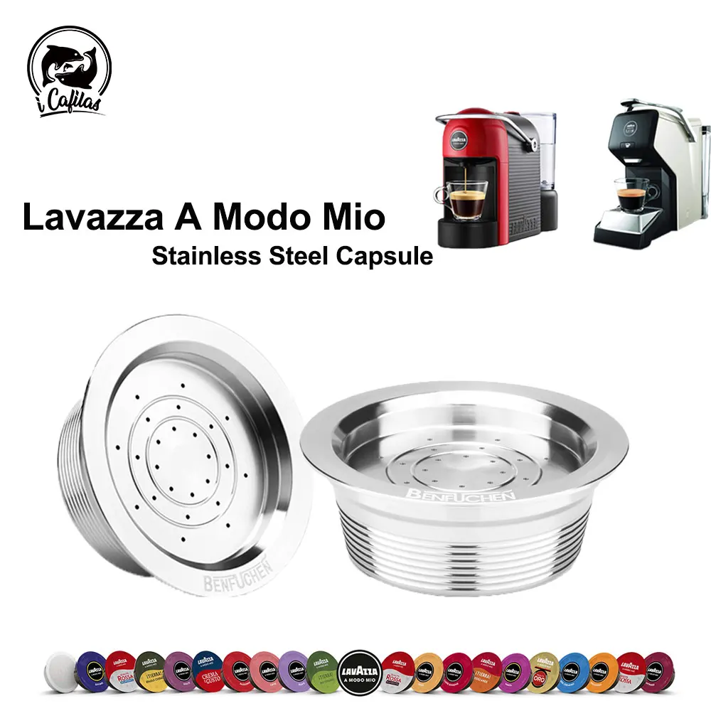 

Icafilas for Lavazza Mio Coffee Capsule Reusable Stainless Steel Coffee Filter for Lavazza A Modo Mio JOLIE & ESPRIA Machine