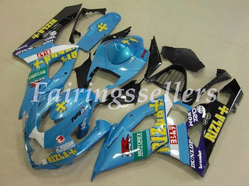 

Injection Molding New ABS Motorcycle Fairings kit Fit For Suzuki GSX-R1000 2005 2006 K5 gsxr 1000 Fairings Light Blue