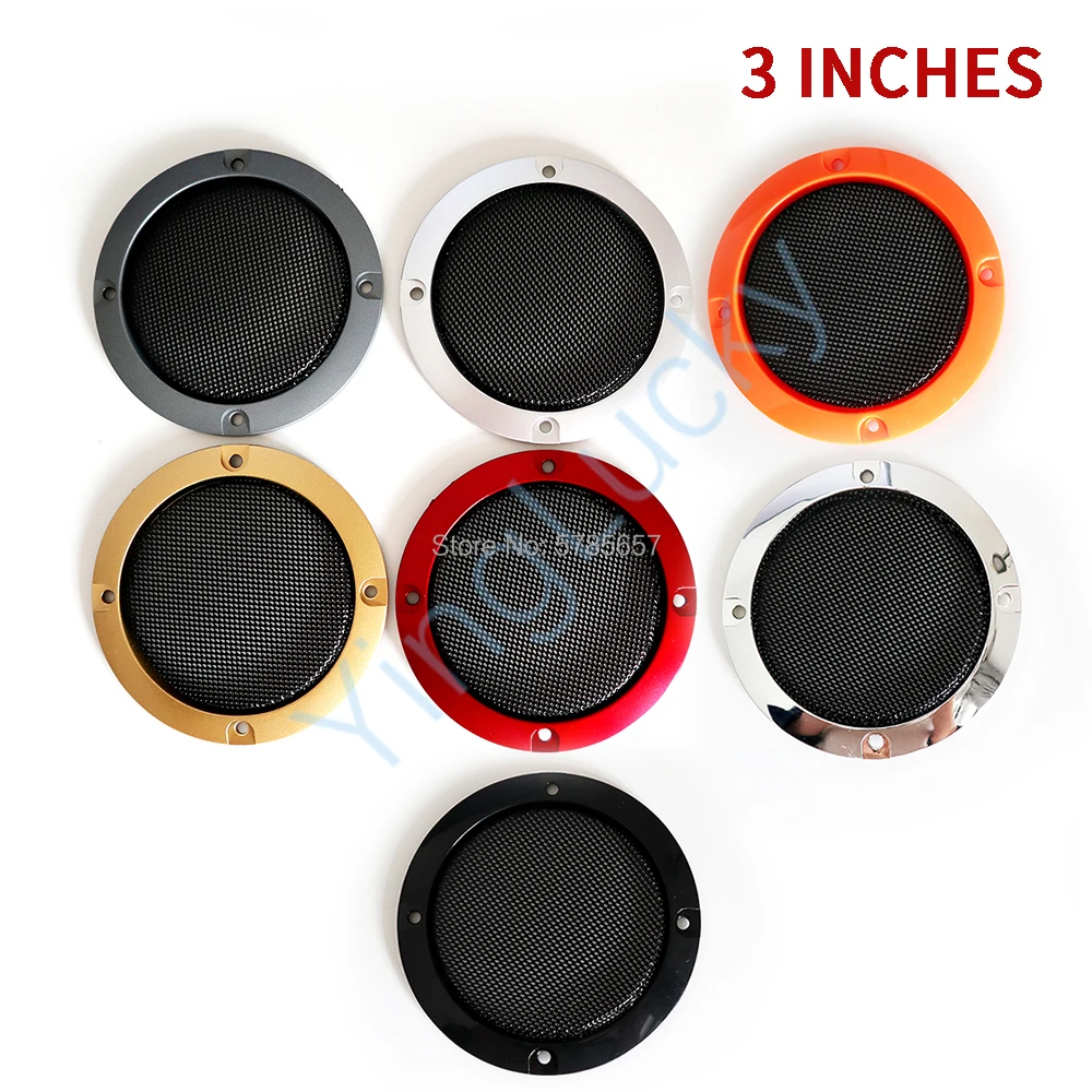 

Arcade cabinet 2pcs 3 inch speaker net Cover Round Speakers Protective Cover Mesh Net Grille for arcade game machine Accessories