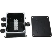 Caja de empalmes impermeable para exteriores, caja luz LED subterránea de 4 vías, conector de Cable de manga de protección de Terminal eléctrico de 3 puertos - AliExpress Luces e iluminación