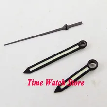 Черные часы, зеленые, светящиеся, подходят для MIYOTA 8215 8205 821A Mingzhu 2813 3804, автоматический механизм H57