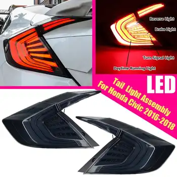 

Dynamic Led Modified Smoke Lens Tail Light For Honda ivic x 10th 2016 2017 2018 Car Rear Taillights Brake Turn Signal Stop Play