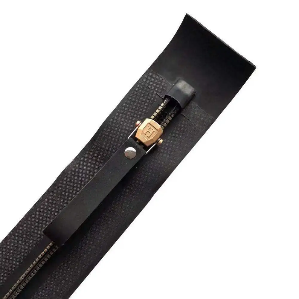 customized 8# brass slider airtight waterproof zipper neoprene rubber diving suit escape dry clothes two end closed | Дом и сад