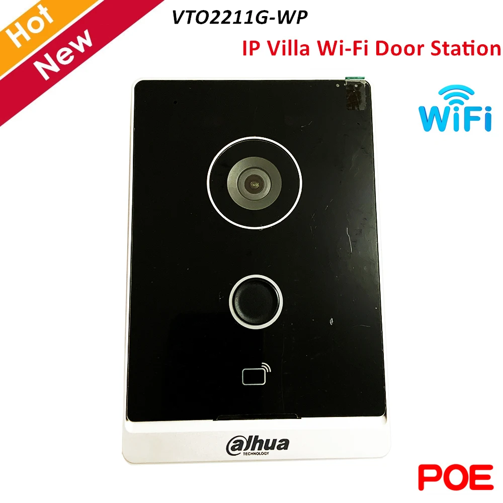 Dahua Mini Poe Video Intercoms Wifi Outdoor Station Two-way Audio and Voice Wireless Network IP Villa Door Station VTO2211G-WP