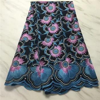 

africa lace swiss voile lace 100% cotton High quality new 5yards french nigerian embroidered lace fabric for wedding dress