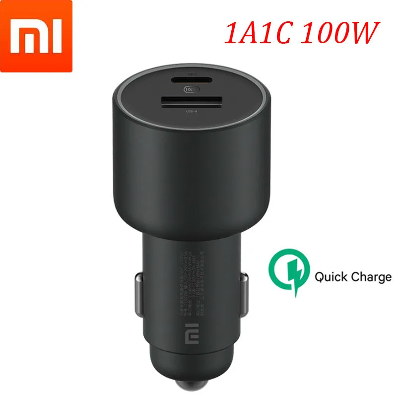 

Xiaomi Mijia Car Charger 100W 5V 3A Dual USB Fast Charging QC Charger Adapter For iPhone Samsung Huawei Xiaomi Smartphone