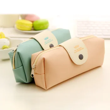 

Cute Kawaii Canvas Pencil Case High Capacity Pen Bags Cute Letter Pencil Bags For Girls Gifts School Supplies Korean Stationer