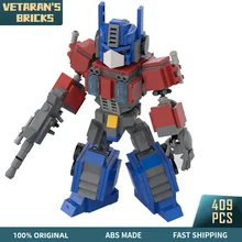 MOC transformer figurines Auto Robot Optimus autobot Prime modèle blocs de construction modulaires, jouet pour enfant, cadeau de noël