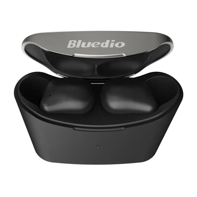 Bluetooth беспроводные 5,0 наушники TWS наушники Bluedio T-elf 2 водонепроницаемые спортивные наушники-вкладыши с зарядным устройством - Цвет: Черный