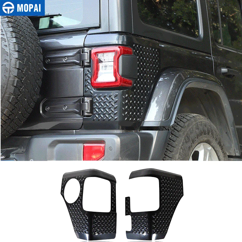 MOPAI Car Stickers for Jeep Wrangler JL Car Rear Taillight Tail Light Lamp Guard Cover for Jeep Wrangler JL 2018+ Accessories