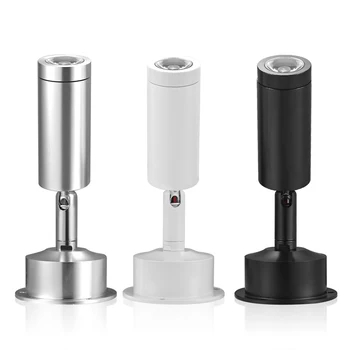 

ilver/black/white Rotatable LED Spot Light 3W 220V Warm/pure/Cool white for Shop Jewelry Famous painting Aisle Commercial Light