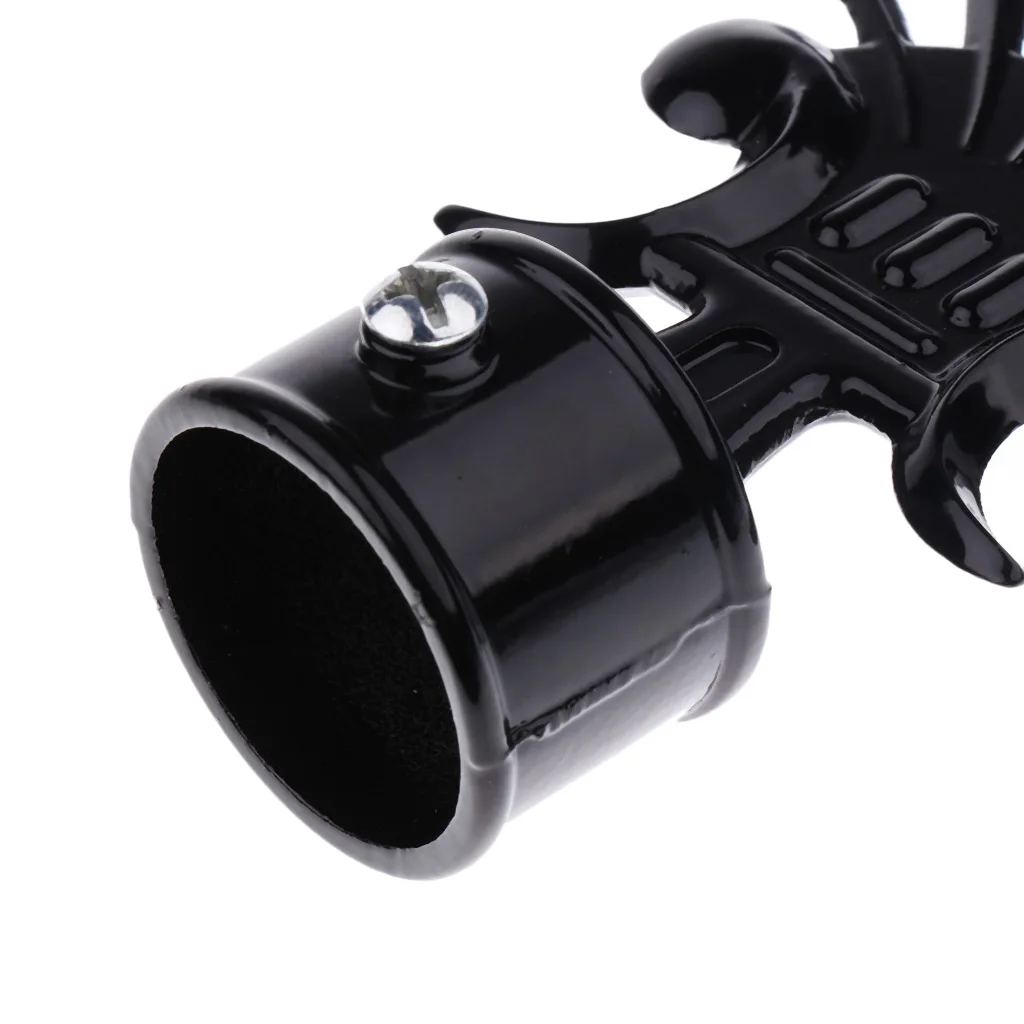 Pair Decorative Window Curtain Rod End Drapery Rail Pole Head Cap fit 28mm Dia. Rods