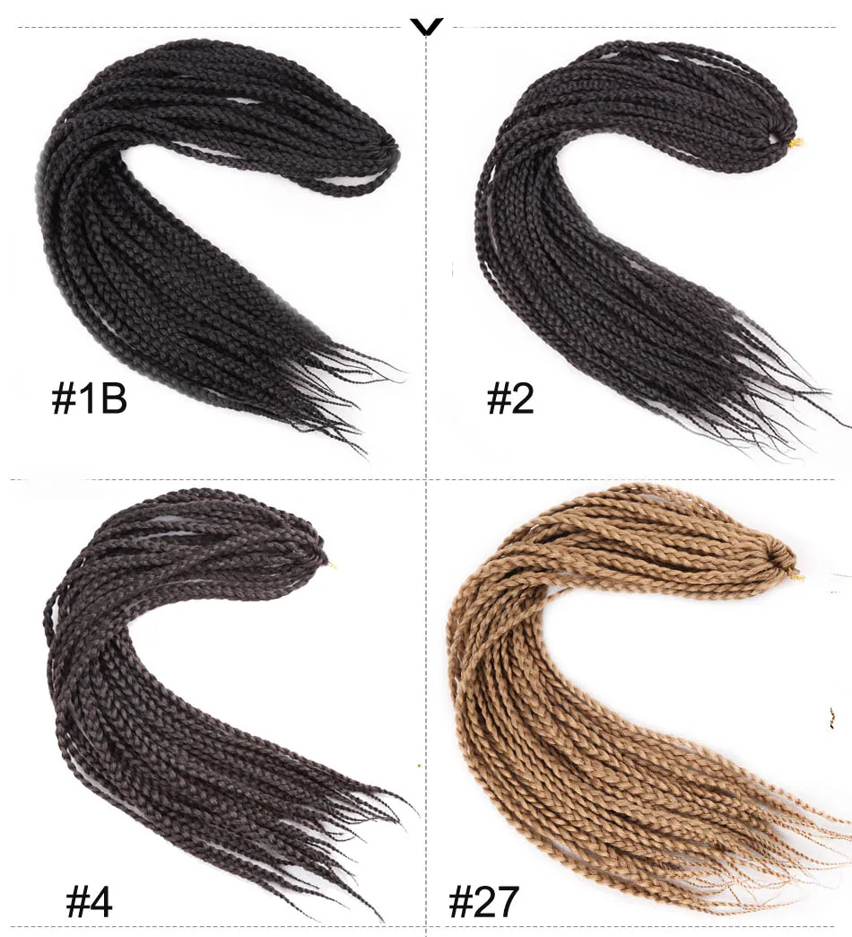 Накладные волосы Amir Crotchet Box, косички, 22 пряди, синтетические волосы для африканских, Омбре, коричневые, бордовые, волосы на кросиках, оптом