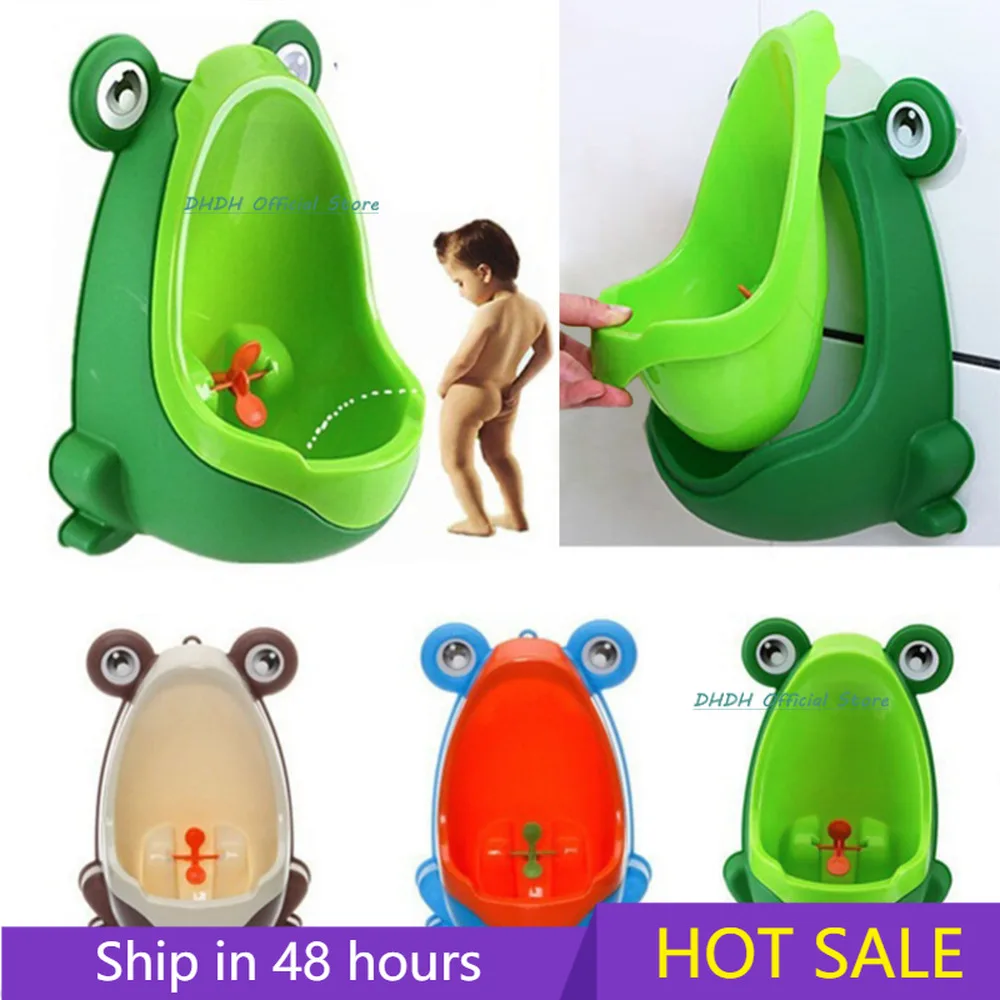 Potty Training Toilets Frog Water-Pipe Childrens-Pot Wall-Mounted-Urinal Portable Baby-Boy