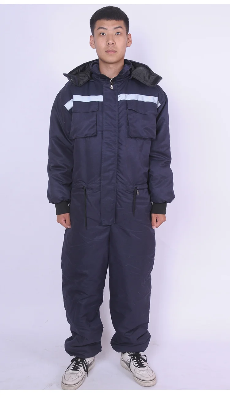 Зимняя рабочая одежда, утепленный комбинезон на талии с молнией, антифриз, холодное, для мужчин и женщин, на открытом воздухе, ТермоЗащита, защитная униформа