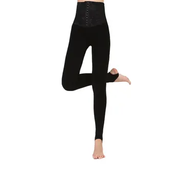 

New Fashion Women Ladies Abdomen Legs Fake Translucent Warm Fleece Pantyhose Soft Thick Tights Black Gray
