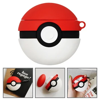 

PocketMon Poke Ball Set Airpods Case Silicone Pokemon Wireless Bluetooth Protective Case Soft Pokemon