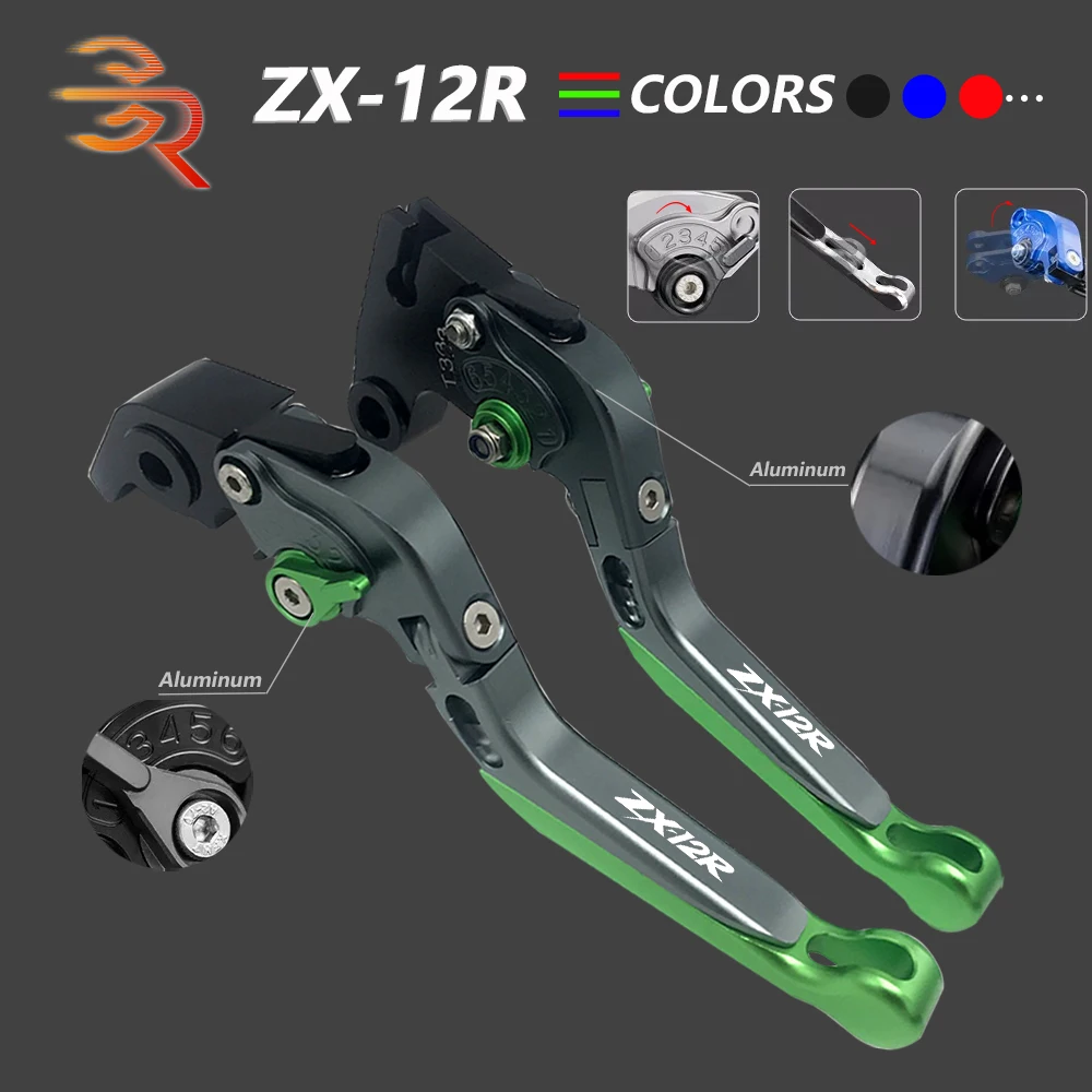 

Регулируемые складные выдвижные рычаги тормозной муфты с ЧПУ для Kawasaki NINJA ZX12R ZX-12R 2000 2001 2002 2003 2004 2005