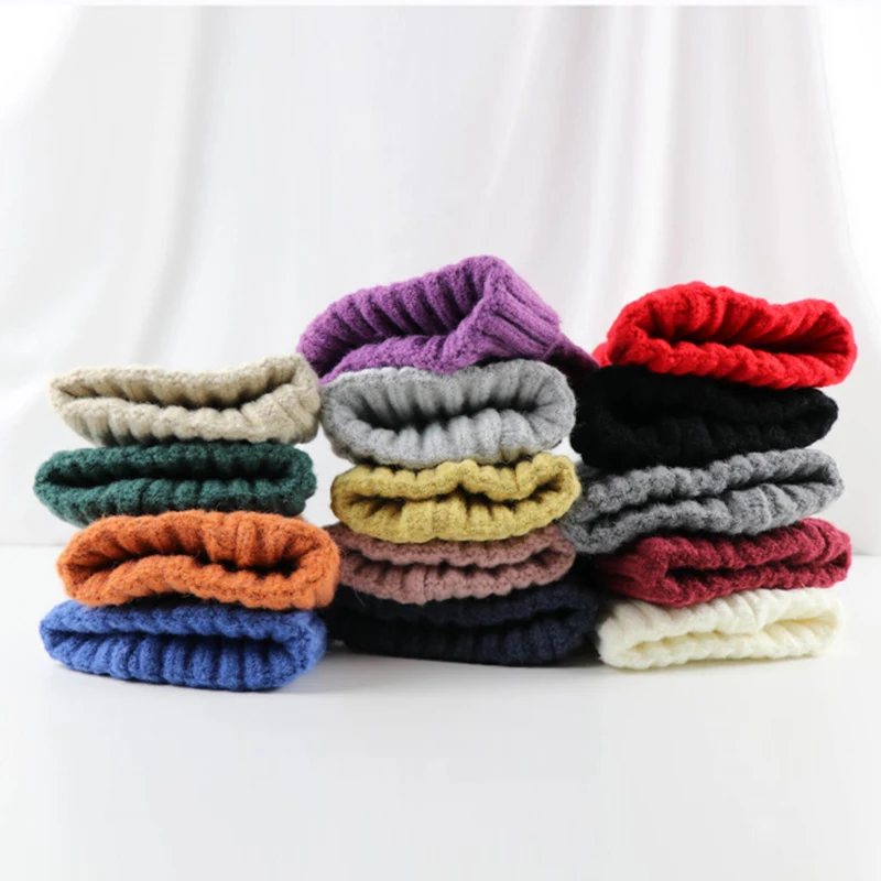 Toddler Kids Girl Boy Crochet Hats Baby Infant Winter Warm Knit Hat Beanie Cap Lovely Gifts Solid Candy Color Caps Accessory New