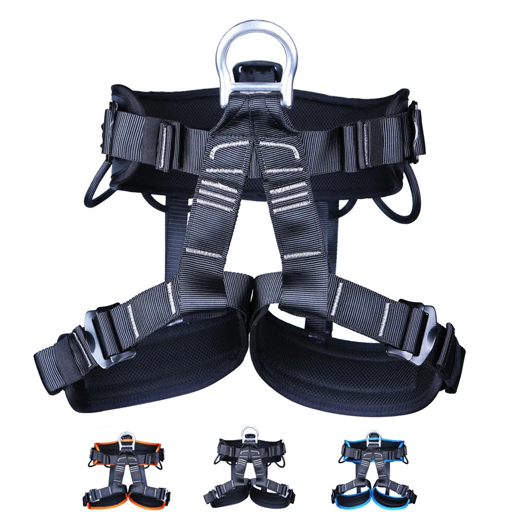 

Outdoor Climbing Harnesses Rappelling Escalade Aerial Work Safety Belt Half-length Cave Comfortable Seat Belt Climbing Equipment