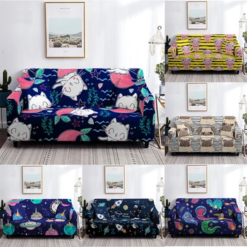 

Cartoon Slipcovers Sofa Cover Cat Puppy Pattern Sofa covers sofa towel Living Room Furniture Protective Armchair couches sofa