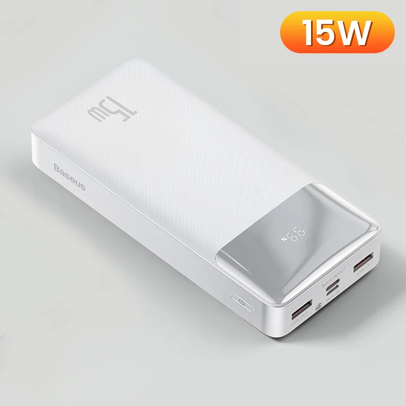 Baseus 30000mAh Power Bank Portable Charger 30000 External Battery PD Fast Charging Pack Powerbank For Phone Xiaomi mi PoverBank usb c power bank Power Bank