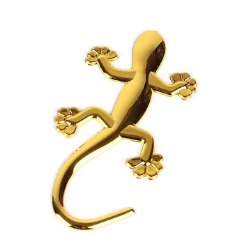 

Lizard Gecko Funny 3D Car Sticker Soft PVC Chromed Badge Emblem Sticker Car Decoration Automobile Decals Car-styling Accessory