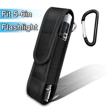 

Tactical Molle Flashlight Pouch Adjustable Flashlight Bag Belt Holder Case with Carabiner LED Flashlights Holder for Duty Belt