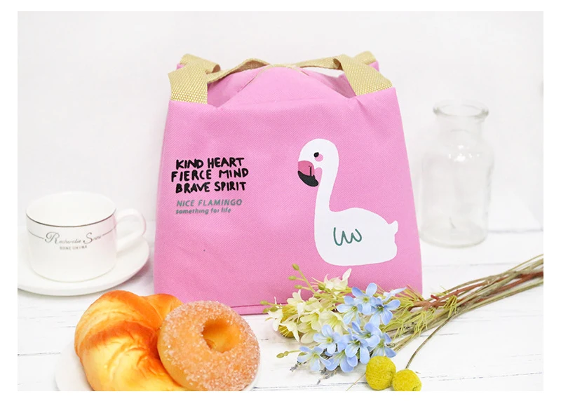 Cartoon Insulated Lunch Box Bag Bento Bag Multi-function Portable Waterproof Insulated Bags Aluminum Foil Thickened Lunch Bags