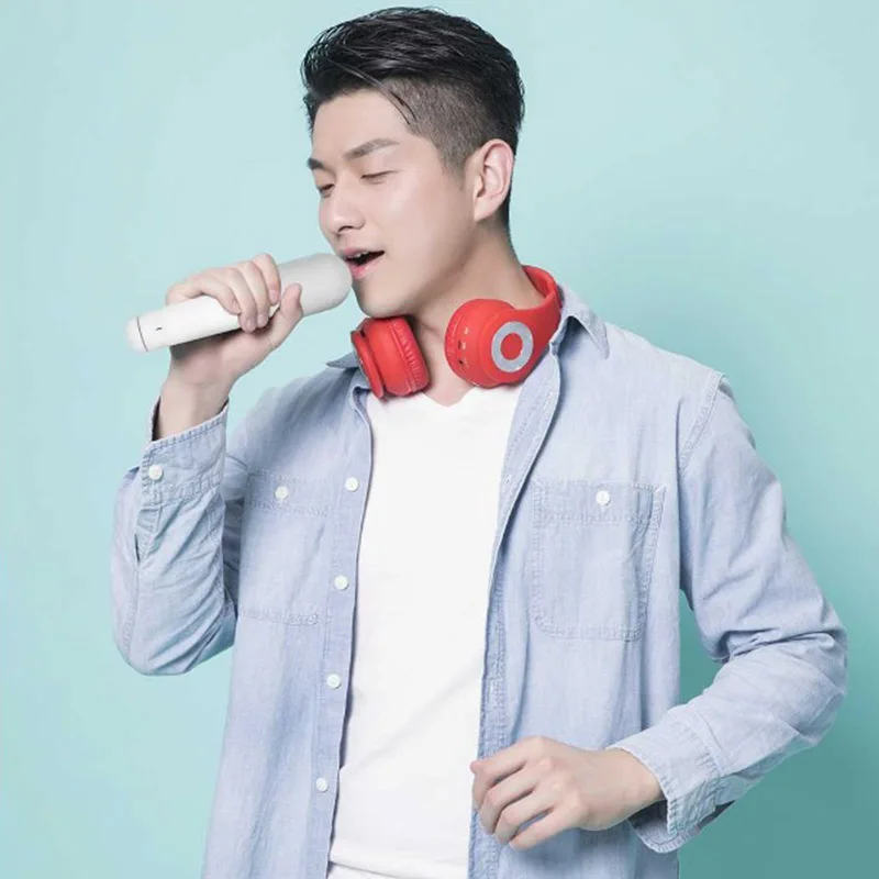 Xiaomi YMI Bluetooth интегрированный микрофон для караоке беспроводной ручной Aux type-C портативный микрофон для семейного сбора прямой трансляции