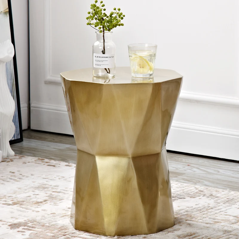 Geometric side Nordic corners table living room coffee side table creative personality ornaments leisure mobile balcony pier