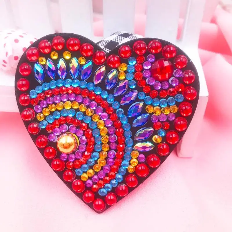 4 шт сердце DIY полная дрель специальная форма алмазная живопись магнит на холодильник магнитная наклейка для кухни украшение