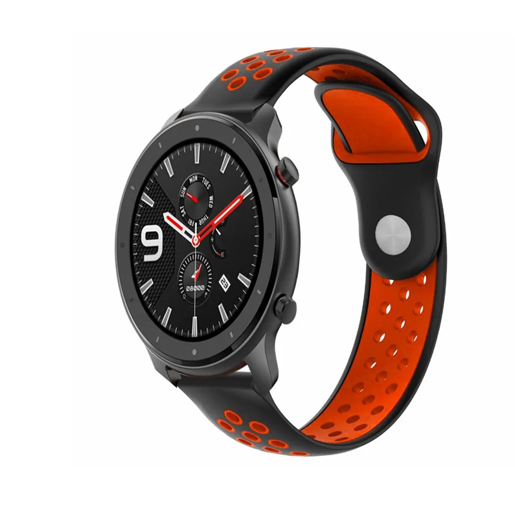 Ouhaobin силиконовый ремешок браслет для Amazfit GTR 47 мм Смарт-часы 22 мм для Xiaomi Huami AMAZFIT GTR 729#2