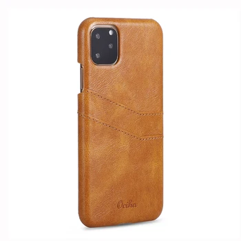 

Retro Leather Ultra Thin Case For iPhone 11 Pro X XS Max 7 8 Plus Cell Phone Luxury PU Cowhide Grain Card Slot Cover Cases