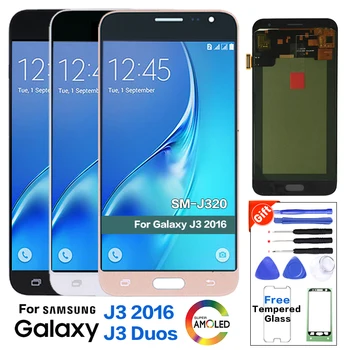 

Original Amoled LCD Screen For Samsung Galaxy J3 2016 J320 J320F J320H J320FN LCD Display Touch Screen Digitizer J320F Pantalla