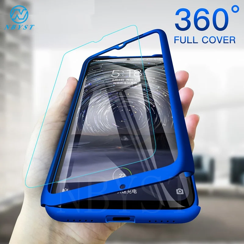 

NBYST 360Full Cover Phone Case For Xiaomi Redmi Note 7 6 6A 5 5A 4A 4X 3 Pro Plus 4 Prime Hard PC Shockproof Funda Fitted Case