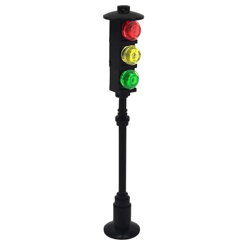 

Compatible for Legoing City Blocks The 1 Side Signal Light DIY Building Blocks Bricks Toys for Children MOC Block Toy Kids Gifts