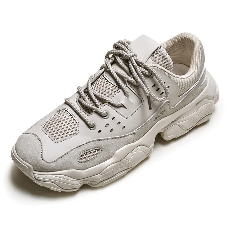 Новинка 2019 года Мужская обувь из искусственной кожи дышащая повседневная для